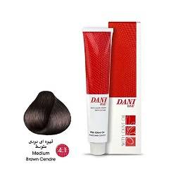 رنگ مو بدون آمونیاک قهوه ای دودی تیره 4/1 دنی وان 100 میل